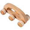Mikinona Household Wooden Massage Roller Handheld Back Massager for Muscle