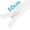 MARARDI [Pack 5] Invisible Zippers [White] Nylon [50 cm] Sewing