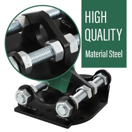 LQI Adjustable Garden Tractor Pulling Hitch Heavy Duty Steel Compatible with Cub Cadet w/Hardware Universal Black