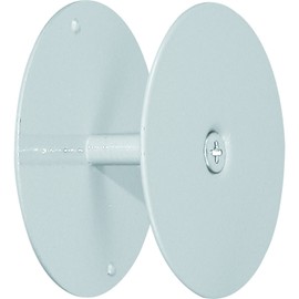 Prime-Line MP9515 Door Hole Cover Plate, 2-5/8 Inch Outside Diameter, Painted, Pack of 1, Gray Primer
