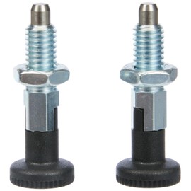 Ganter Normelemente GN 717-5-M8-CK-ST - Locking Bolt, Silver, Pack of 2