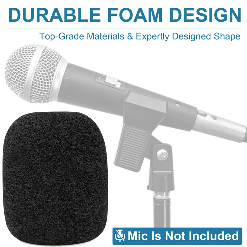 Windscreen for SM58, Microphone Windshield Foam Cover Pop Filter for