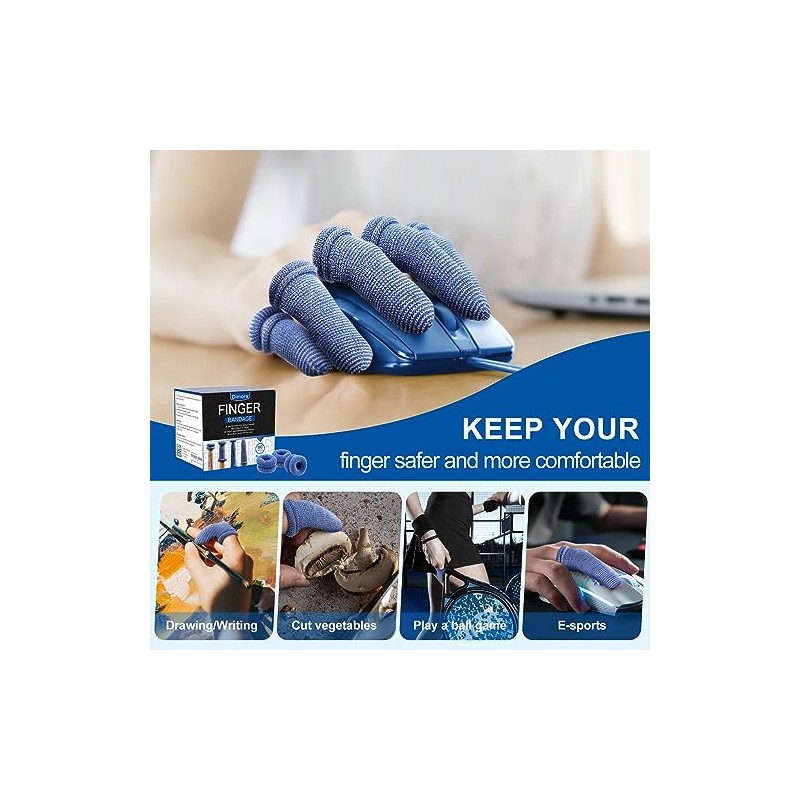 Dimora Finger Cots - Medium Size Protective Covers for Wound