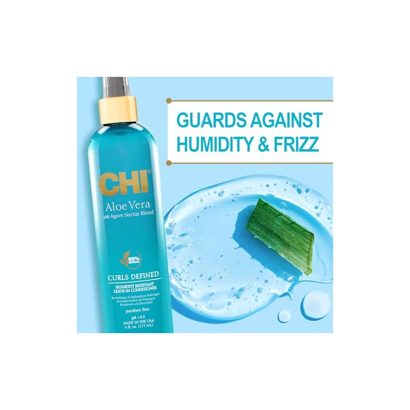 CHI Aloe Vera Humidity Resistant Leave-In Conditioner Unisex 6 oz