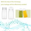 8 Pack 100ml Plastic Juice Bottles,Reusable Small Clear Juice Container,Mini