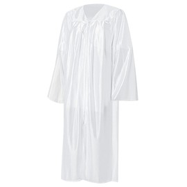 Misscom Unisex Shiny Graduation Gown Robe for High School and Bachelor | Choir Robe for Church