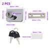 Risbay Showcase Lock Stainless Steel No Drill Glass Door Lock