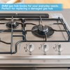Xrten Pack of 4 6 mm Gas Hob Knobs, Gas
