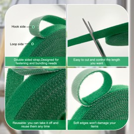 Giococo 4-Pack Plant Tape Reusable Adjustable Plant Ties for Climbing Plants Gentle Garden Support Straps