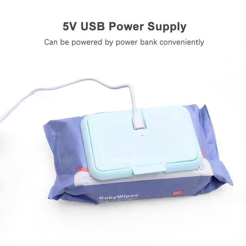 Baby Wipe Warmer Portable Baby Wet Wipes Warmer Heater USB