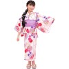 Bee saa01400 3-Piece Kids’ Yukata Set, Girls, Summer, Easy to