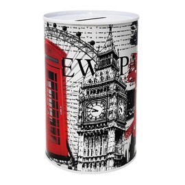 London City and Monuments Big Ben Victoria Tower Gardens Metal Money Box 13 x 8 cm