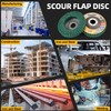 Sbestily 10Pcs 120 & 240 Grit Scour Flap Disc 4