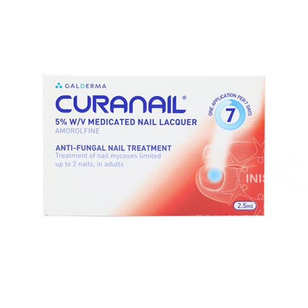 Curanail 5% W/V Amorolfine Medicated Anti Fungal Nail Treatment