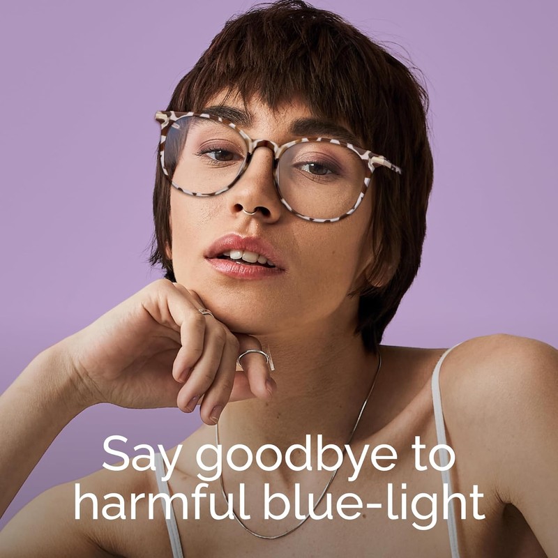 Gaoye Blue Light Blocking Glasses, Retro Round Eyewear Frame Anti