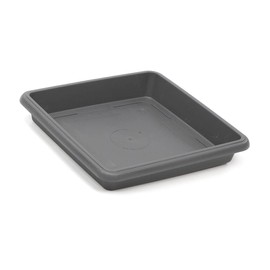 Tildenet Gardenware FPSQS23-A FPSQS23-A Square Garden Saucer 26.5 cm Anthracite