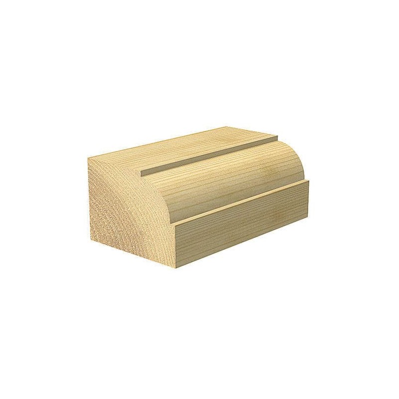 Trend CraftPro Ovolo Rounded Over Router Cutter Bit, 1/4 Inch