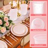 Yicentdp 100 Pack Frosted Plastic Cups Clear Disposable Cocktail Glasses