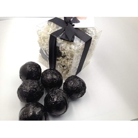 Spa Pure BLACKTIE Bath Bombs: GIFT SET with 6 Bath Bomb Fizzies with Shea, Mango & Cocoa Butter, Ultra Moisturizing (14 Oz) Great for Dry Skin, All Skin Types (Black Tie)