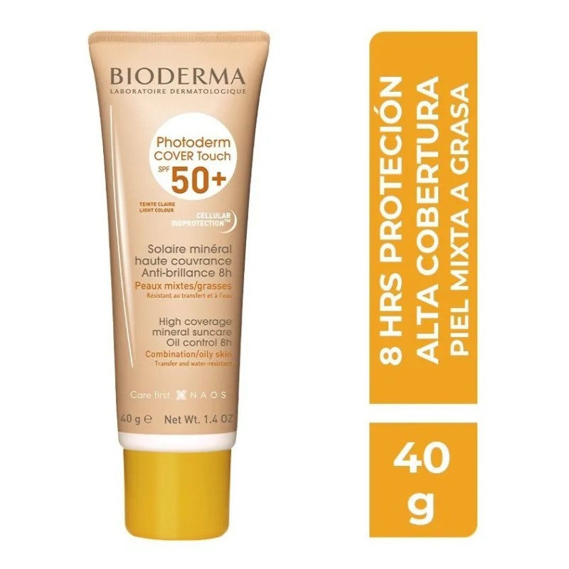 Photoderm Cover Touch Tono Claro Spf 50+ 40ml Bioderma