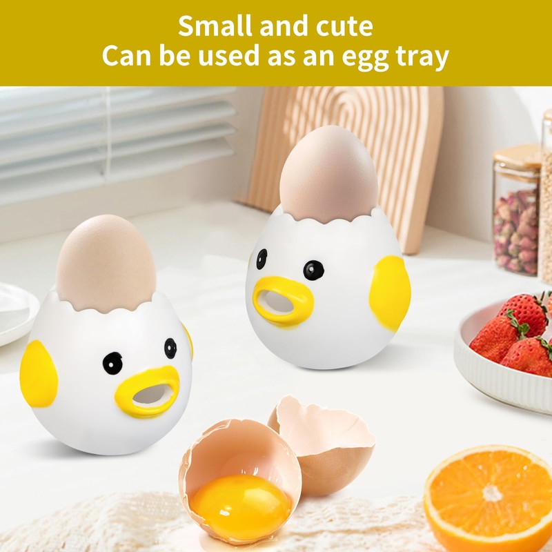 Egg Separator Chicken, Ceramic Egg Separator, Creative Egg Yolk Separator