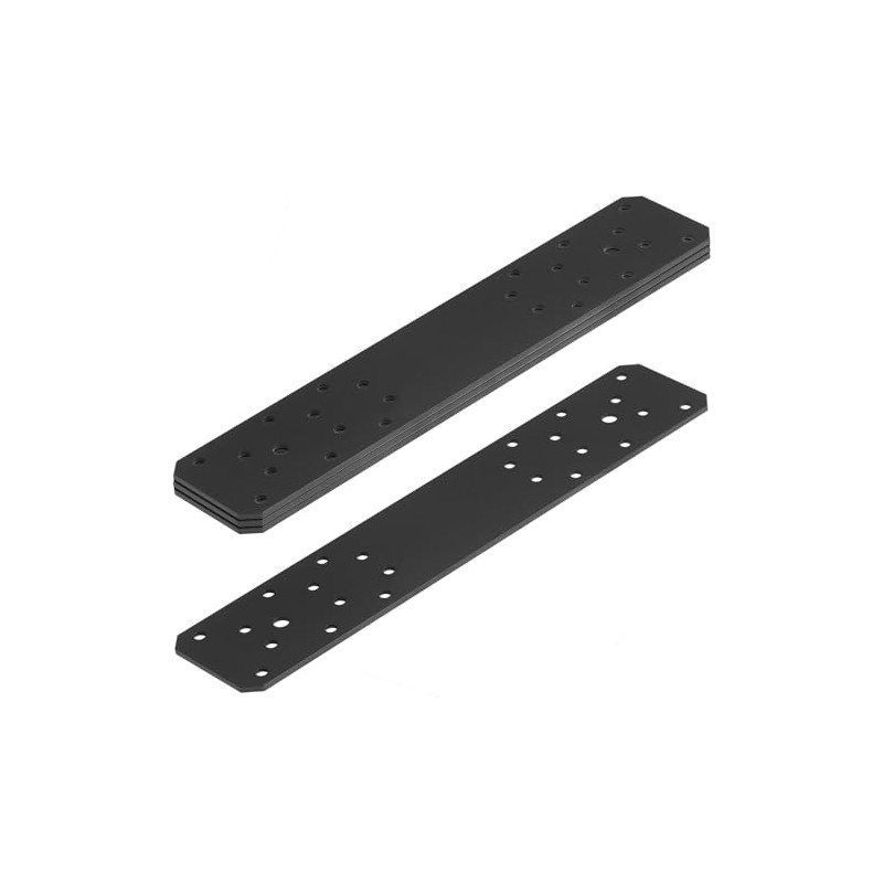 heneng 4 Pcs Flat Mending Plates for 4x4 Post, 16"