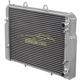 EnginCool 2 Row Aluminum Radiator for 2007-2017 Polaris RZR570 RZR800 RZR800S RZRS 800 RZR 4800 08 09 10 11 12 13 14 15 16