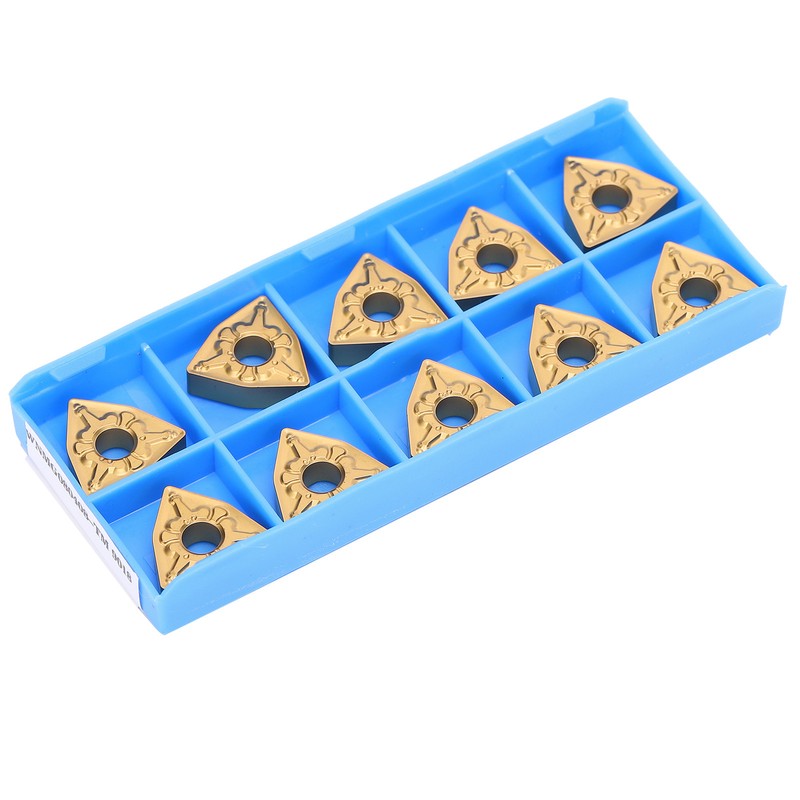 10Pcs CNC Lathe Turning Insert Indexable Solid Carbide Blade Cutting