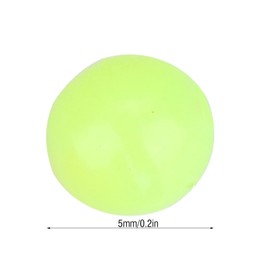 Fishing Beads Plastic Luminous, 1000pcs/Box Round Beads Fishing Tackle Lures with Glow in Dark for Outdoor Fishing