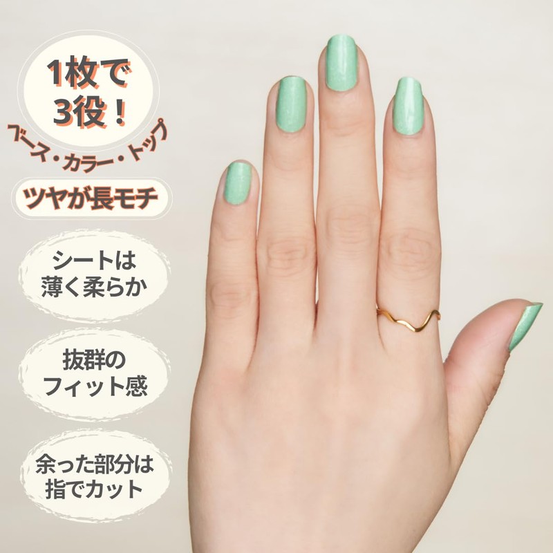 INCOCO Parrot Nail Sticker, Just Stick, Nail Polish, No Hardening