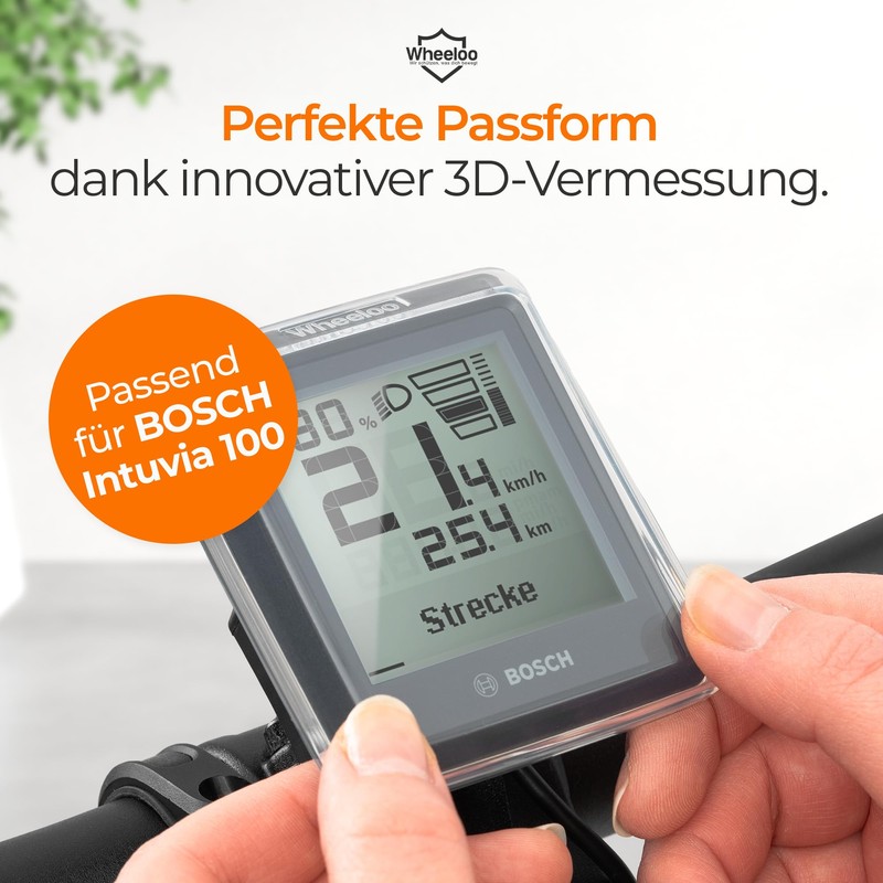 Wheeloo Bosch Intuvia 100 Displayschutz Set I E-Bike Schutzhülle transparent