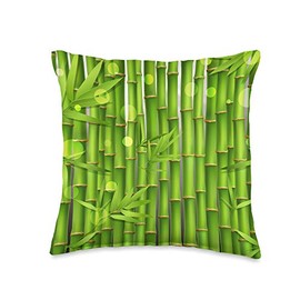 Cool Bamboo Gift Ideas Funny Bamboo Design Throw Pillow, 16x16, Multicolor