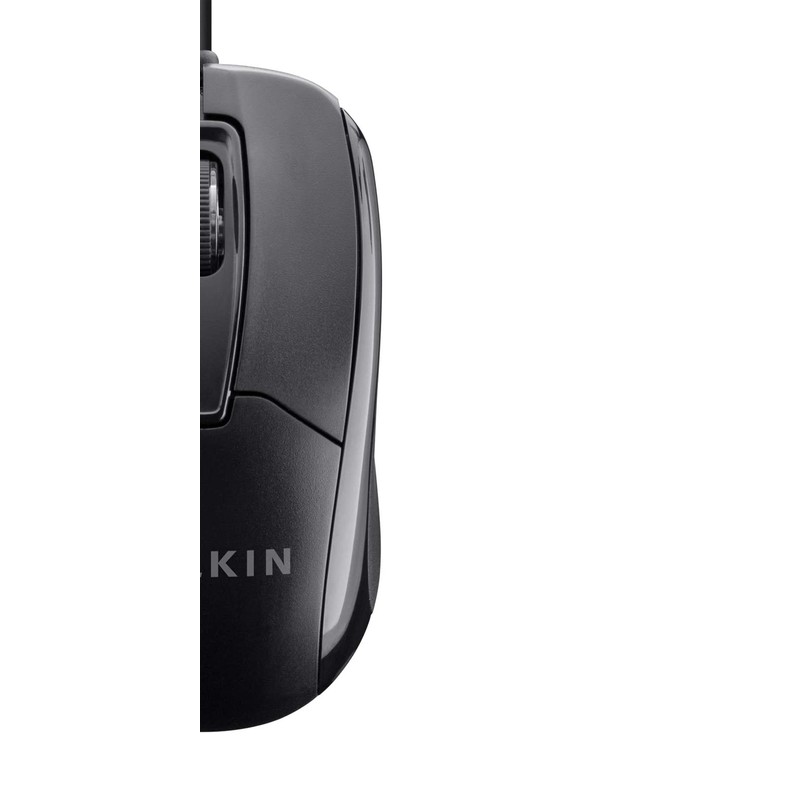 Belkin 3-Button Wired Computer Mouse - Ambidextrous, Ergonomic Mouse With