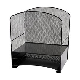 Safco Products 3260BL Onyx Mesh Hanging File with 2 Horizontal Sorters, Black