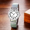 Lancardo Women Stretch Band Watch: Bohemia Colorful Elastic Strap Analog