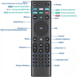 Unbranded 2 Pack Universal Remote for All Vizio Smart TV D50-E1 D43-E2 D55-E0 D65E0 XRT122