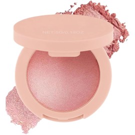 Rubor en Polvo - Maquillaje En Polvo Rosa Para Mejillas - Productos de Belleza con Brillo Duradero, Cosméticos Altamente Pigmentados para Mujeres y Niñas de Todos los Tonos de Piel, Maquillaje de