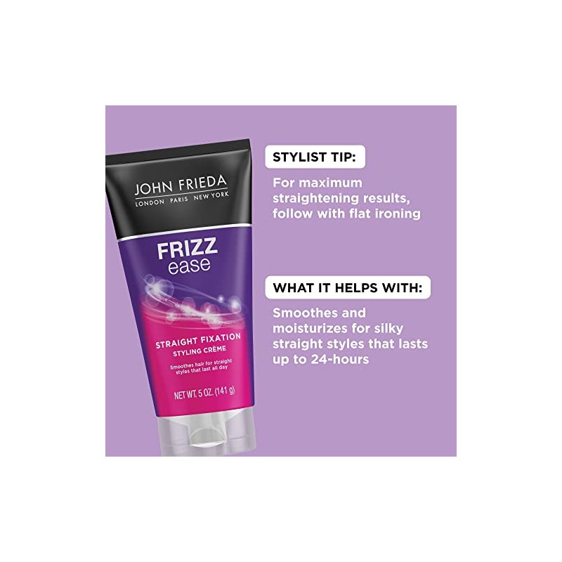 John Frieda Frizz Ease Straight Fixation Styling Creme, 5 Ounces