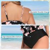 American Trends Plus Size Womens Two Piece Swimsuits High Waisted