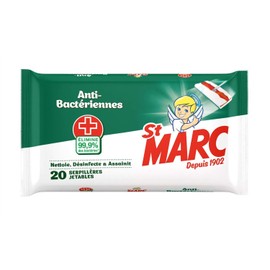 St Marc pack of 20 disposable mops antibacterial