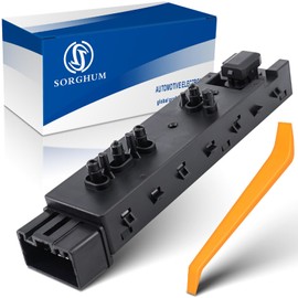 Sorghum Power Seat Switch - Front Left Driver Side Adjustment Switch Control 10 Ways Compatible with 2016-2017 Ford F150 F250 F350 Lincoln MKZ MKX 12 Pins Replace# 9L3T-14B709-FAW 9L3Z-14A701-FB