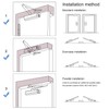 Burappoi Automatic Door Closer Stainless Steel Aluminum Alloy Adjustable Duty