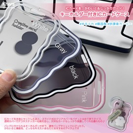 Khers Transparent Korean Pass Case, Cute IC Card, High School Student, College Student, Girls (Yellow)
