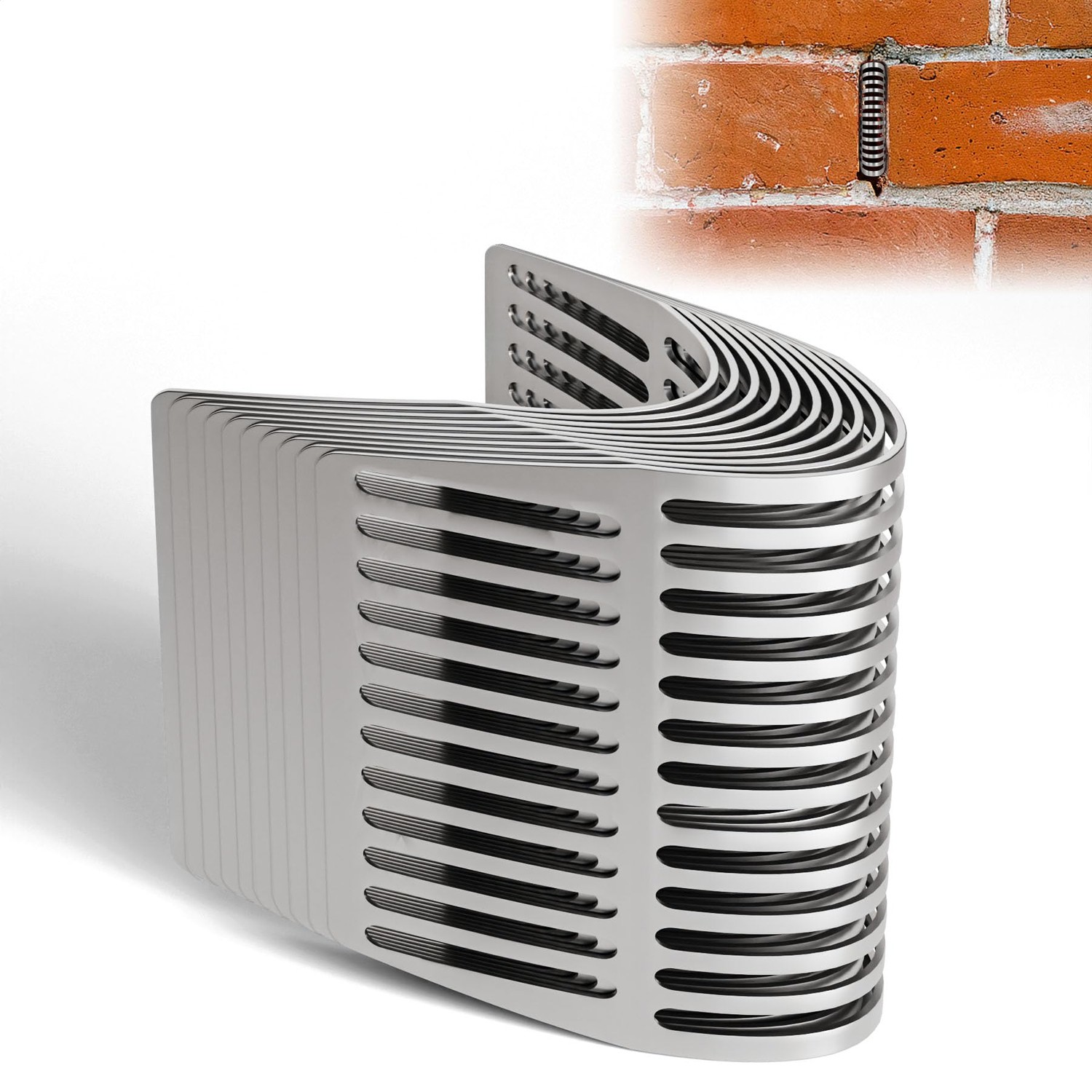 30-Pack Stainless Steel Weep Hole Covers - 2.75" Brick Vent Covers For Wall Protection