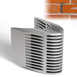 Dabolang 10 PCS Weep Hole Covers for Brick Walls, Spring Stainless Steel Brick Hole Filler, Weep Hole Screens Cover Holes in Wall, Fits Different Sizes Brick Weep Hole Covers