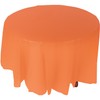 Fun Express Orange Plastic Round TABLECOVER (82") - Party Supplies