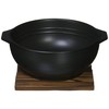 Kanese G-738K Super Heat Resistant Rice Bowl with Hand, Black