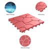 Pure Garden 12-Pack Polypropylene Interlocking Patio Deck Tiles - Weather-Resistant