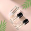 4 Pcs 30ML Clear Empty Glass Essential Oil Roller Bottles
