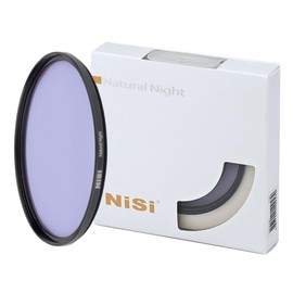 NiSi 62mm Natural Night - Circular Light Pollution Reducing Lens Filter for Nighttime and Astro Photography - Durable Brass Frame, Hydrophobic and Oleophobic Nano Coating, HD Quality Optical Glass